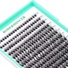 Bodermincer 10D 20D 240pcs Cluster Eyelash Extensions 8-9-10-11-12mm Mixed/ 10-11-12-13-14mm Mixed/12-13-14-15-16mm Mixed Eyelash Clusters Lash Extension Individual Lashes for Self Application