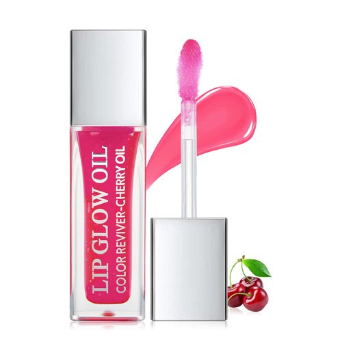 Marine Forest Hydrating Lip Glow Oil, Plumping Lip Gloss Transparent Lip Oil Tinted for Lip Care and Dry Lips, Non Sticky, Shiny and Moisturizing (01)