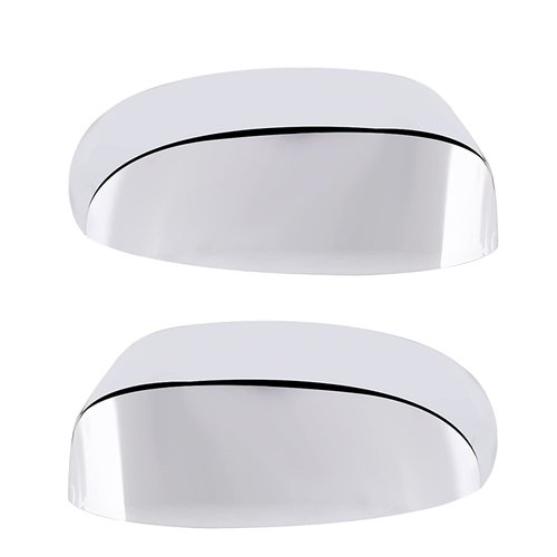 Chrome Side View Mirror Covers Caps Top Half Compatible with Chevrolet Silverado Tahoe Suburban Avalanche, GMC Sierra Yukon Cadillac Escalade 2007 2008 2009 2010 2011 2012 2013 2014