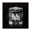 Ultrassist 3D Human Heart Crystal Model, Laser Etched Anatomical Model for Home and Office Decoration, Cardiology Gifts