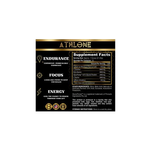 Athlone Pre-Workout Powder Cotton Candy Performance Blend- Supplement - Energy with Caffeine, L-Citrulline, Beta Alaline, Himalayan Pink Salt - No Artificial Dyes (30 Servings)