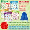 Quilinz Spanish Alphabet Bingo Games,letter/Number/sight word Bingo Game for Kindergarten,ABC and 123 Bingo Board Games for Kids 4-6,Learn Spanish for Kids,Spanish Flash Cards,Toddler Educational Toys
