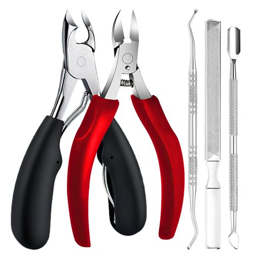 Makartt Toenail Clippers, Professional Toe Nail Clippers for Thick Toenails, 5 in 1 Super Sharp Nail Clippers Set Stainless Steel Ingrown Toenail Removal kit for Men, Women, Seniors