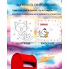 Gibaniza Paint with Water Coloring Book - Cartoon Animals Coloring Books with Brush for Ages 4-8 - Arts and Crafts for Drawing Activity Books Art Supplies