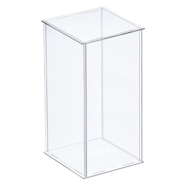 MECCANIXITY Acrylic Display Case Plastic Box Clear Assemble Dustproof Showcase 4.3x4.3x8 Inch for Collectibles Items