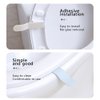 4PCS Toilet Seat Lifter Tab Silicone Toilet Seat Lifter Silicone Dirty Hand Opener Convenient Clamshell Sanitary Lid Opener Household Creative Handle Toilet Accessories(White Green Blue Khaki)