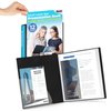 Dunwell Binder with Plastic Sleeves 12-Pocket, Black Presentation Book, 8.5 x 11 Portfolio Folder with Clear Sheet Protectors, Displays 24-Page Documents, Certificates, Important Papers