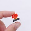 TWTADE/70pcs 4 Pin Tact Tactile Push Button Switch Momentary 12x12x7.3mm with Multicolored Switch Cap (Each Color 10pcs)
