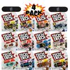 Tech Deck 96mm Individual Fingerboards Bundle with Matty's Toy Stop Storage Bag - Pack of 4 (Assorted Styles)