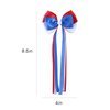 4th of July Long Ribbon Hair Bow Clips, Patriotic Red White Blue Cheer Barrettes Alligator Hair Pins, Independence Day Outfit Decor Accessories Holiday Gift for Teen Toddler School Girls Kids