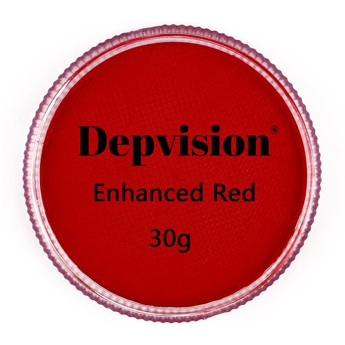 Depvision Professional Face Paint Body Paint Water Based Face painting Makeup for Kids and Adults Single Color Halloween Christmas 30g (Red)