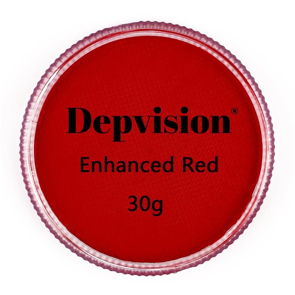 Depvision Professional Face Paint Body Paint Water Based Face painting Makeup for Kids and Adults Single Color Halloween Christmas 30g (Red)