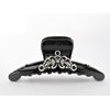 Generic Black and silver metal design hair claw clip for fine, thin hair