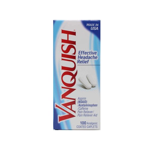 Vanquish Pain Reliever, 100 Count (Pack of 2)