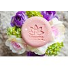 ROSE Natural Cold Process Soap with Fresh Rose Water, Kaolin Clay, Rose Petals, Moisturizing Coconut Oil - Gentle pink soap for sensitive skin - Perfect for face and body (Round Rose Soap)