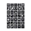 7Sheets Multi-Pattern Henna Tattoo Kit Stencils,Temporary Reusable Unisex Tattoo Sets Indian Arabian Temporary Tattoo Templates Kit for Body Art Paint Use Safety Body Decoration