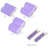 8PCS Volumizing Hair Clips Jumbo Hair Curlers Rollers with Clips Instant Hair Volumizing Clips for Women 3 Sizes Self Grip Hair Roller for Long Medium Short Thick Thin Hair(Purple)
