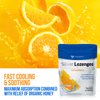Silver Lozenges with Vitamin C - Premium Nano Silver 60 PPM Colloidal Silver, Organic Honey and Vitamin C Mineral Supplement Drops to Support Immune System, Soothe Cough & Throat - 24 Orange Lozenges