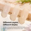 Beetles Jelly Gel Nail Polish 15ml Neutral Nude Set Sheer Nude Soak Off Translucent UV LED Nail Lamp Nail Art Gel