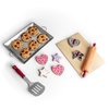 THE QUEEN'S TREASURES 18 Inch Doll Food Accessories,16 Piece Authentic Cookie Baking Set with Cookies About Baking Tools, Compatible with American Girl Pastry Bake Shop & Kitchen Furniture