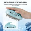 LISAAVO Scalp Massager hair growth 3 Pack, Scalp Brush Massager, Non-Stick Bristles, 4-Tier Length, Hair Massager Scalp for Hair Growth, Scalp Exfoliator Brush, Head Massager Scalp, 3 Hardness, Blue