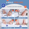 4 Rolls Teflon Tape,Plumbers Tape(1/2 Inch X 520 Inches),PTFE Tape for Sealing Tape,Plumbing Tape,Sealant Tape,Thread Seal Tape for Shower Head,Water Pipe,Prevent Leakage,Thicker