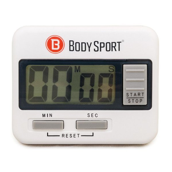 Body Sport Digital Timer – Sports Stopwatch and Countdown Timer for Fitness & Exercise Routines – Multifunctional Timer for Gym, Kitchen, Classroom, and Office Settings – Easy to Use – Battery