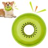 Lepawit Squeaky Dog Toys, Floating Dog Toys for Indoor or Outward Play, Swim Ring Design Interactive Dog Gifts for Small and Medium Dogs - Kiwifruit