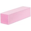 ForPro Professional Collection Pink Pedicure Block, 100/180 Grit, Three-Sided Pedicure Nail Buffer, 3.75” L x 1” W x 1” H, 15-Count
