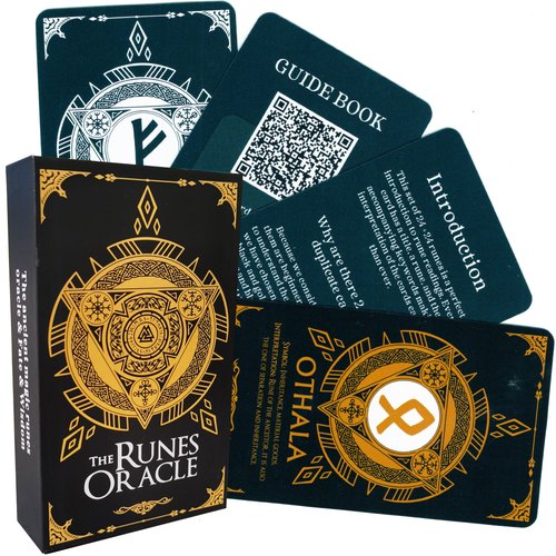 Han Yu Bowen Oracle Cards, Runes Tarot Cards,Dual Color Card,Tarot Cards Deck,Tarot Cards for Beginners，Tarot Cards with Meanings on Them…