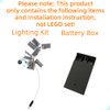 GEAMENT LED Light Kit for Iron Man Hall of Armor Compatible with Lego 76125 Building Blocks Model (Model Set Not Included)