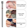 Vnjaoi Cuticle Clean Nail Drill Bit 3/32'',Russian Manicure Drill Bits Professional Safety Carbide Under Nail Cleaner Nail Bit for Cuticle Dead Skin Nail Prepare, Manicure Nail Salon (Fine)