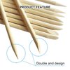 Orange Sticks for Nails, 200pcs 4.5 inch Wooden Cuticle Pusher Sticks Orange Wood Stick Nails for Manicure & Pedicure Nail Wooden Sticks Remover Manicure Pedicure Tool