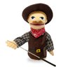 okegztoa 16" Puppets Entriloquist Puppet,Hand Puppets for Kids Plush Cowboy Puppets for Adults with Removable Mouth Puppet for Kids Ages 4-8，Hand Puppet for Adults with Scalable Puppet Control Rod