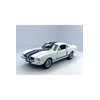 KiNSMART 1967 Ford Shelby Mustang GT500 White 1:38 Scale 5 Inch Die Cast Model Toy Race Car w/Pullback Action