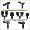 Falafale Massager Heads Massage Gun Soft Heads Replacement 4 Pack Massage Gun Adapter Double Head Attachment