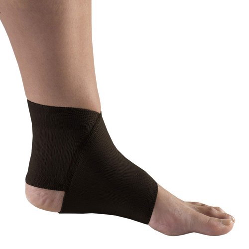 Champion Figure-8 Ankle Support, Light Elastic Compression Brace, Muscle Joint Recovery, Black, Medium