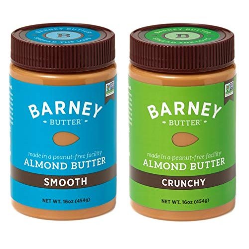 Barney Butter Smooth and Crunchy Almond Butter, 16 Oz (Pack of 2)