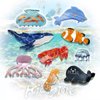 Fish Claw Clip Marine Animals Hair Band Back Head Thick Clip Hair Grab Accessories Party Working (Jellyfish)