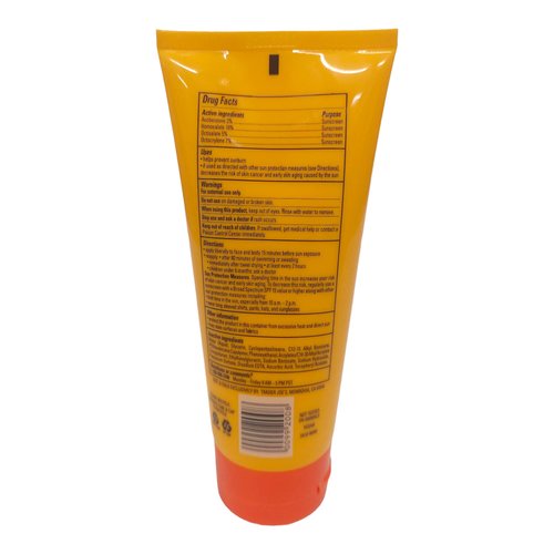 Trader Joe's Face and Body Sunscreen Lotion Broad Spectrum SPF 30, 6 fl oz(177 ml)