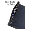 Forged Dice Co Scroll Dice Tray and Rolling Mat with Zippered Dice Holder - Storage Pouch Holds up to 14 Metal or Plastic Polyhedral Dice - Compatible with DND and Dungeons & Dragons Game Dice