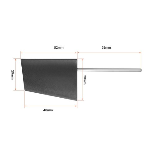 uxcell RC Boat Rudder with Single Servo Arm,Rudder Pad Thickness 7.6mm 1 Set