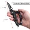FUNBRO Multitool Carabiner with Pocket Knife, Stocking Stuffers Gifts for Men, EDC Carabiners with Folding Knives, Bottle Opener, Window Breaker and Screwdriver, Survival Gear for Camping Hiking