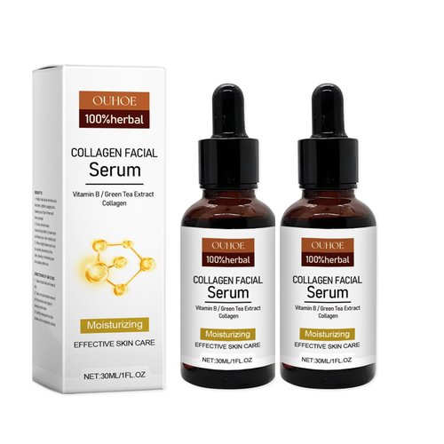 Collagen Facial Essence, Containing Vitamin B and Green Tea Extract, Balance, Renew and Soothe, Light Facial Essence, Improve Skin Texture, 30ml