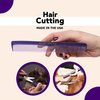 Allegro Combs 400 Hair Combs Barber Comb Set Hair Cutting Pocket Comb For Hair Stylist Styling Comb Men’s Women’s Made In USA Purple 12 Pk.