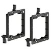 iMBAPrice Dual Gang (2-Gang) Low Voltage Mounting Bracket - Black (Pack of 2)
