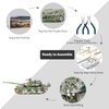 Piececool 3D Metal Puzzles, 99A Main Battle Tank Building Kit, 233Pcs Art Craft Kit for Teens, DIY Vehicle Model, Handcraft Toys for Adults