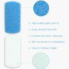 Maryton Glass Pumice Stone for Feet, Callus Remover and Foot Scrubber & Pedicure Exfoliator Tool Pack of 2