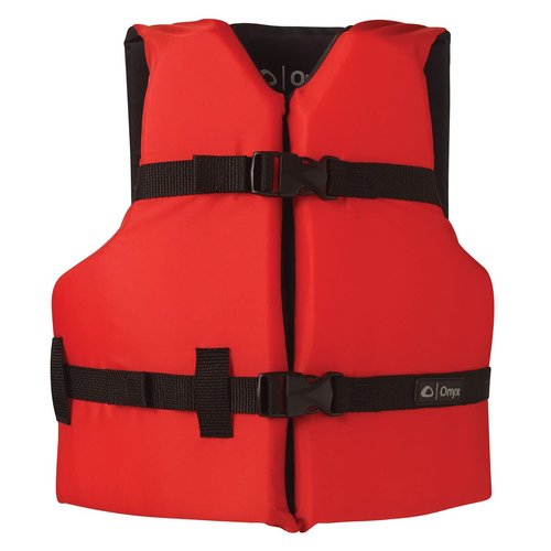 Onyx General Purpose Life Jacket, Youth, Red