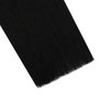 Ugeat Clip in Hair Extensions Human Hair Jet Black Hair Extensions Clip in Human Hair Extensions Natural Thick Soft Straight 14 Inch 7pcs
